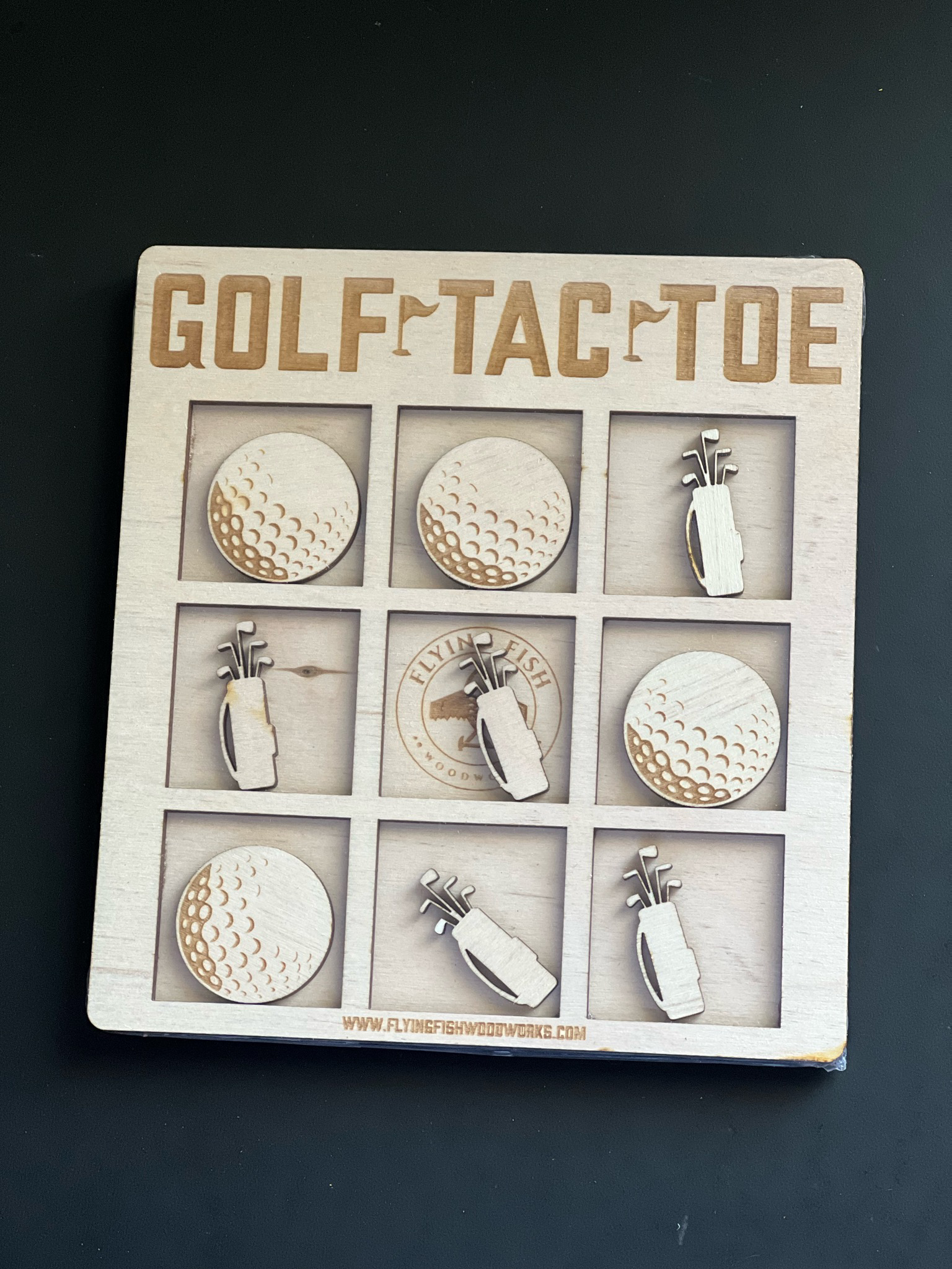 Golf Themed Golf-Tac-Toe (Tic Tac Toe) - Pro Laser Creations